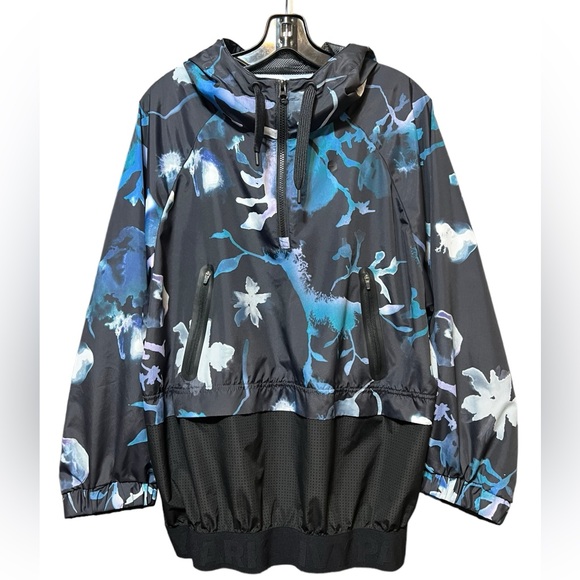 Ivy Park Ink Cloud Hoodie Pullover Oversized Windbreaker Track Jacket - Picture 3 of 11